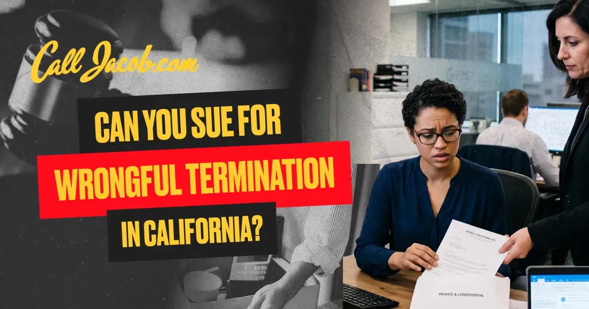 Can You Sue for Wrongful Termination in California?