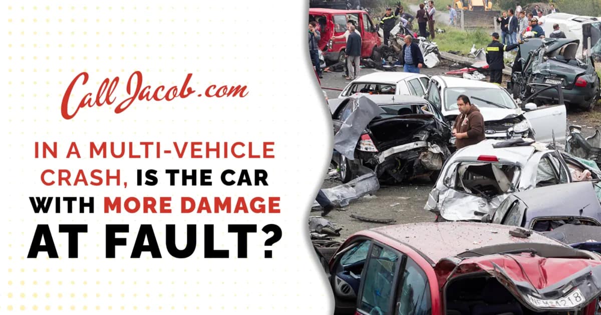 Vehicle Damage and Fault in Multicar Crashes