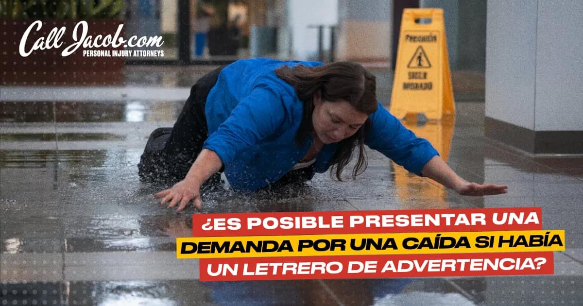 Caídas pese a un aviso de precaución
