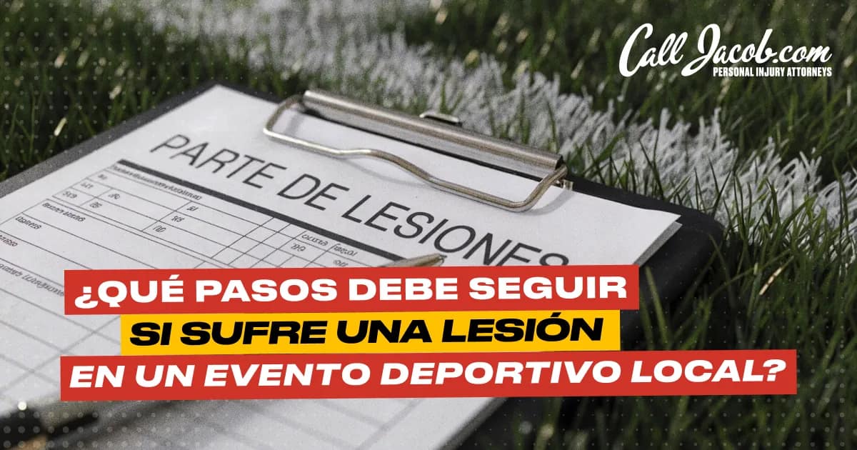 Lesión en un evento deportivo: pasos clave