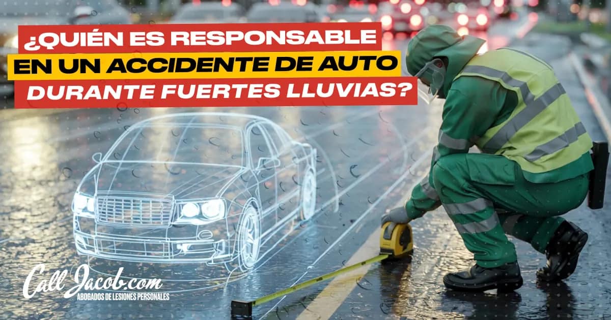 Responsabilidad por choques bajo lluvia intensa