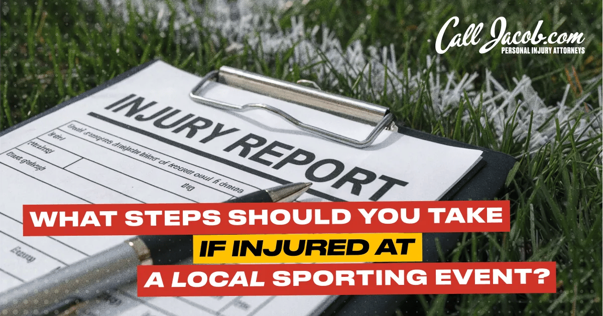 Steps to Take if Injured at a Sporting Event
