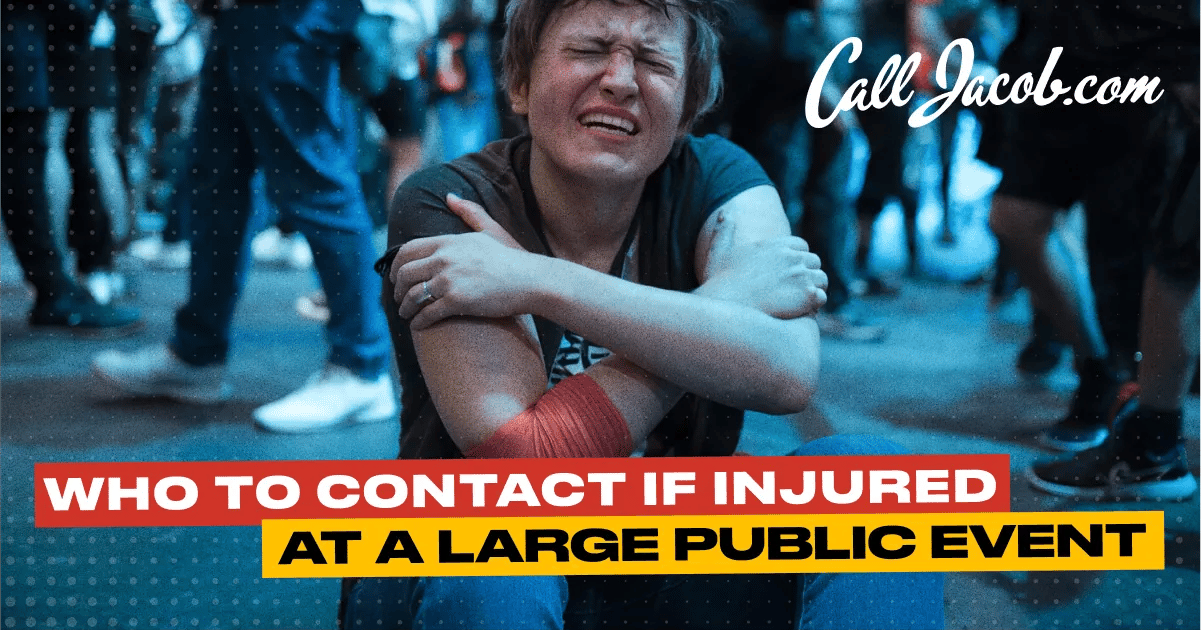 Who to Contact if Injured at a Large Public Event