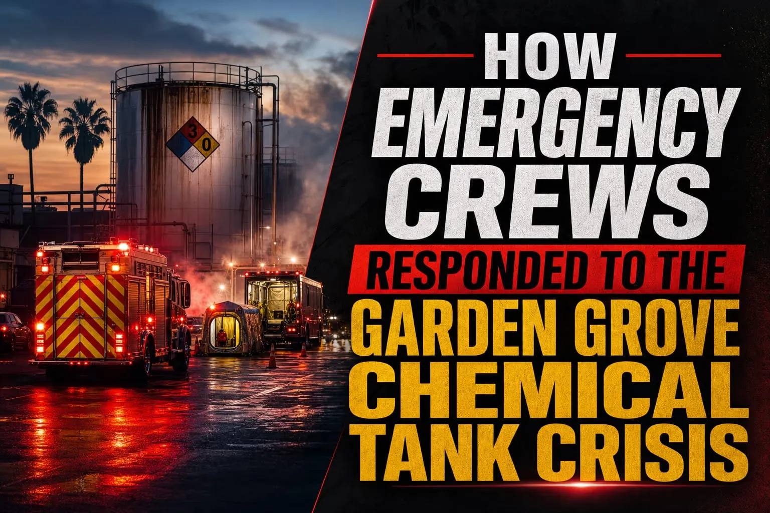 Garden Grove Chemical Tank Emergency Response
