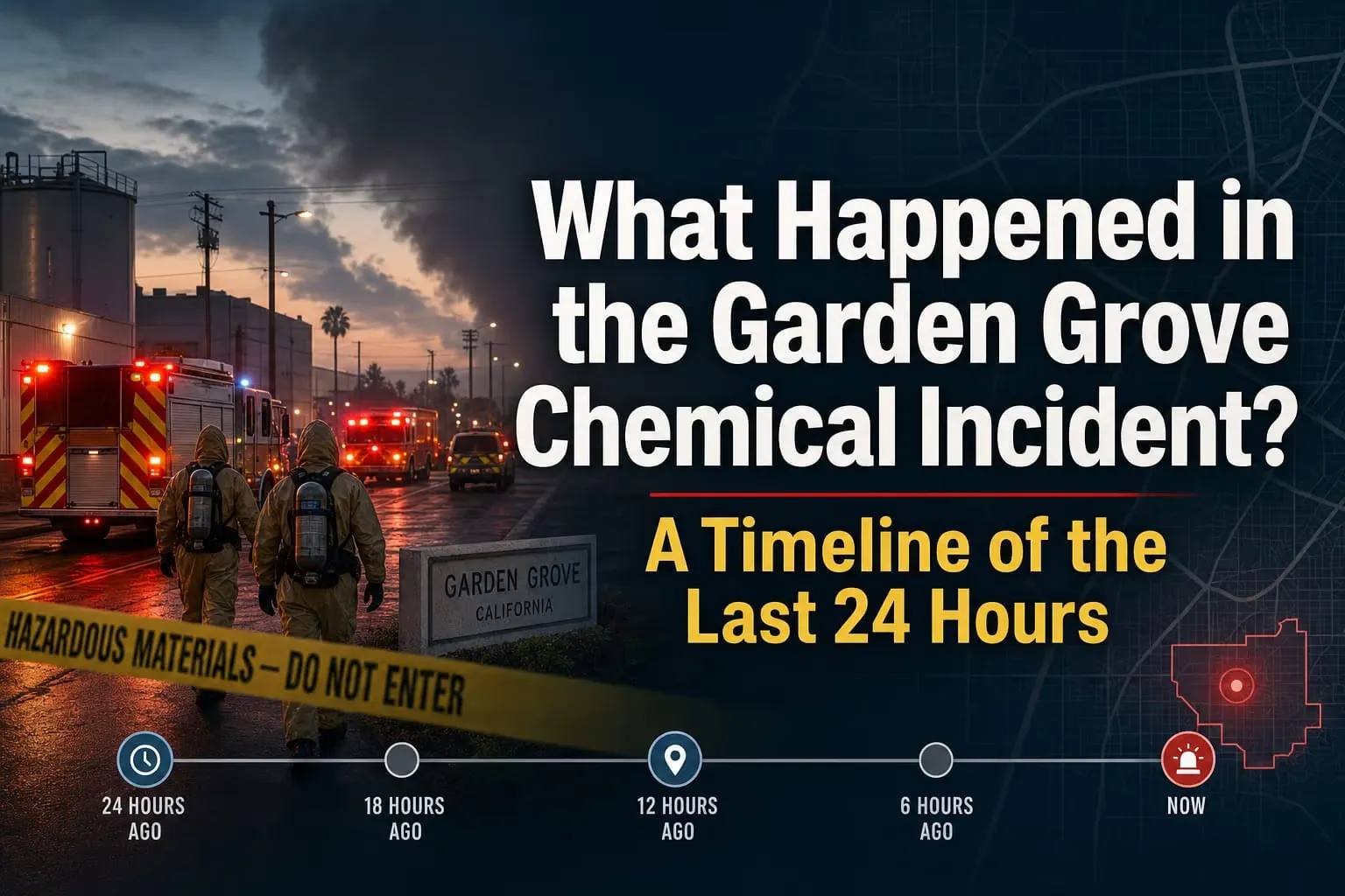Garden Grove Chemical Incident Timeline