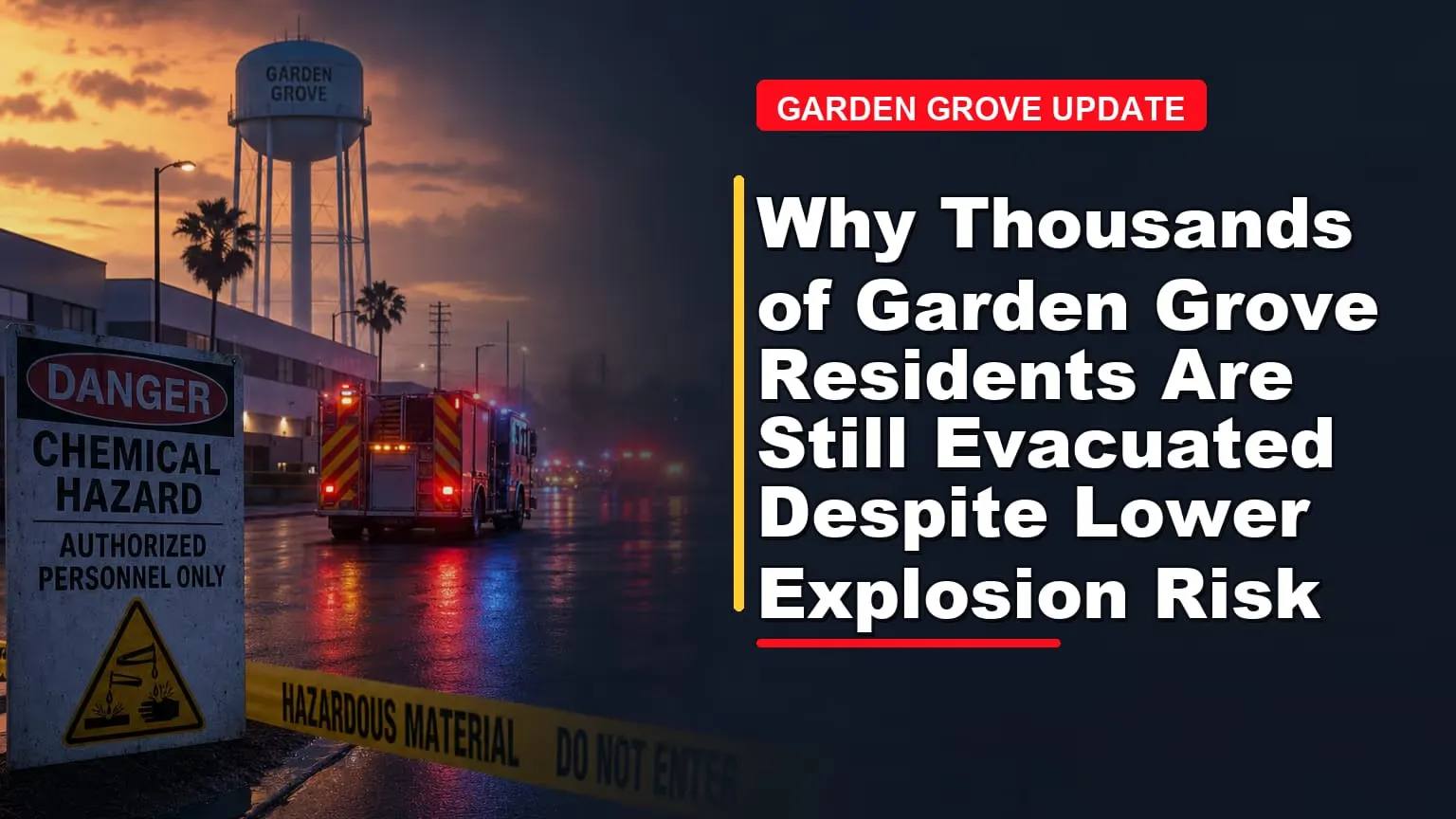Why Garden Grove Evacuations Remained in Place