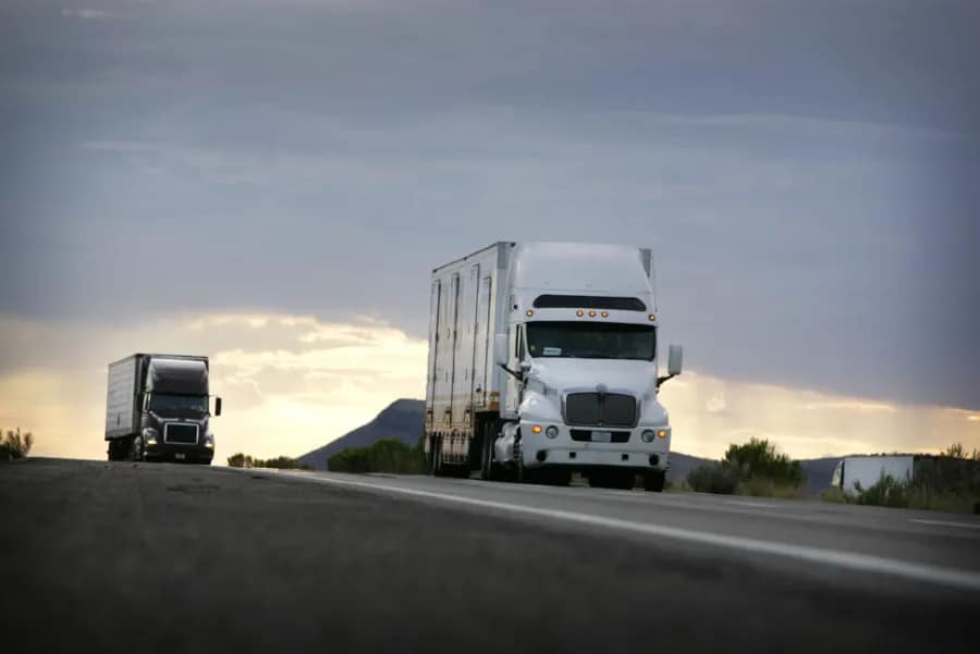 two-semi-truck-on-road