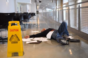 Man-Fallen-On-Wet-Floor-premises-liability